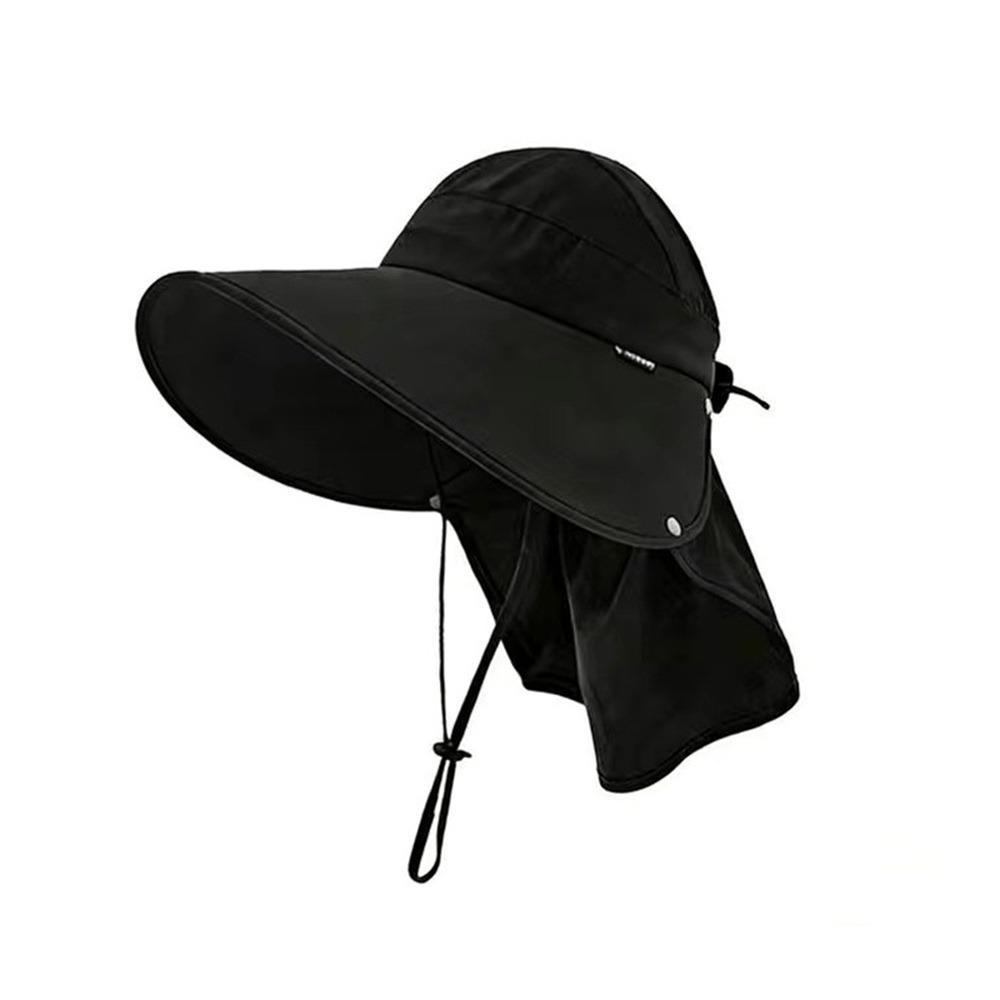 Breathable Sunscreen Cap Wide Brim Shawl Cap New Bucket Hat  Women