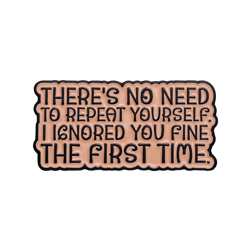 Colorful Creative Inspirational Letter Brooch Geometric Design For Fashion Accessories