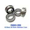 F6003-20-2Rs 20X35X11 Flange Deep Groove Trolley Ball Bearing Sealed Wheelbarrow