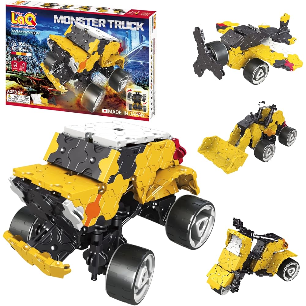 Yoshiritsu LaQ Hamacron Constructor Монстр-трак Набор для сборки Образовательная игрушка