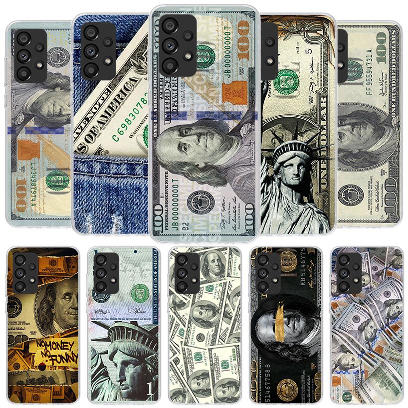 Banknote Dollar Cash Money Phone Case For Samsung Galaxy A17 A37 A57 A16 A26 A36 A56 A15 A25 A35 A55 A14 A24 A34 A54 A13 A23 A33