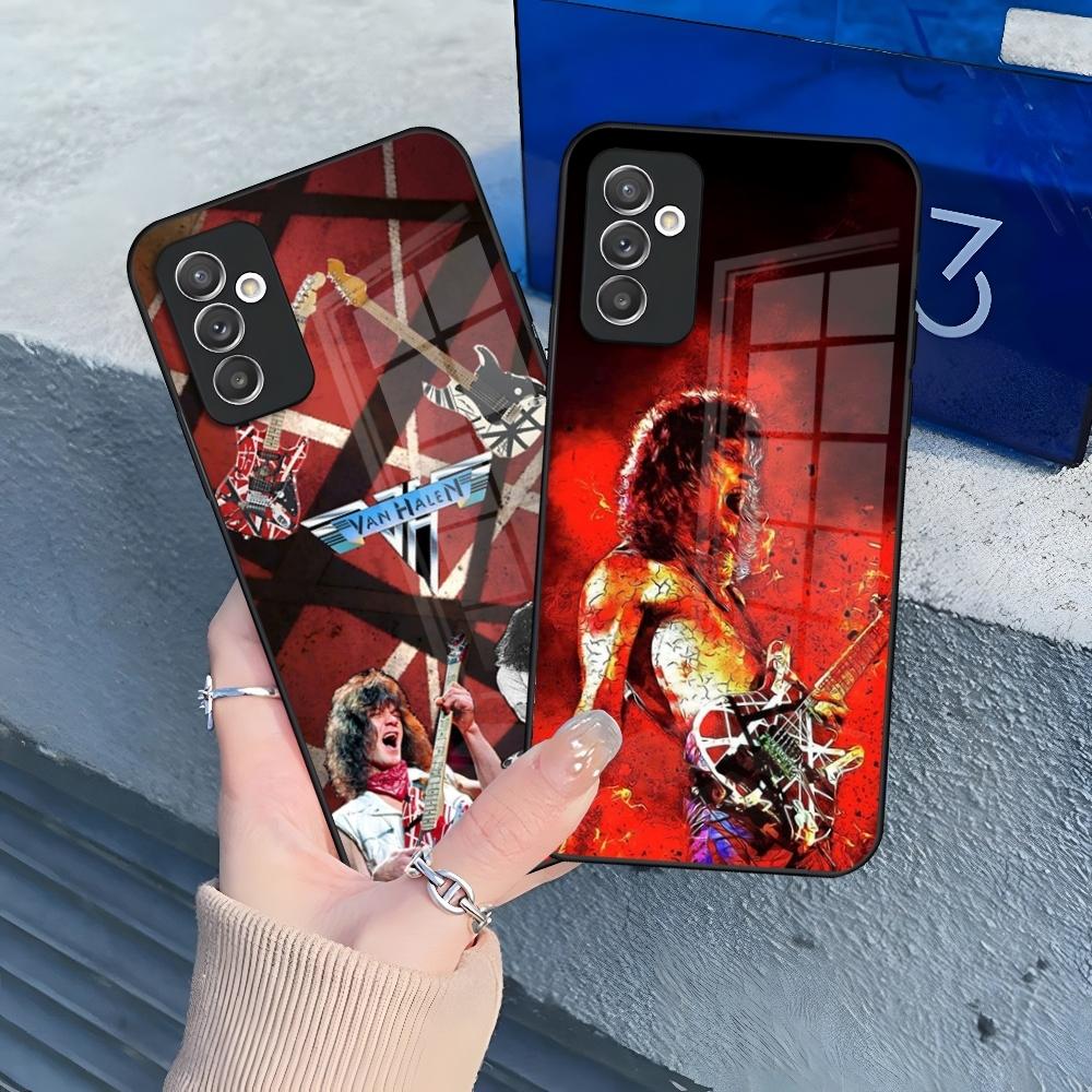 Чехол для телефона Samsung Galaxy с графикой гитары Эдди Ван Халена S26 S25 S24 S30 S21 S23 S20 S22 Fe Pro Edge Ultra Plus стеклянный