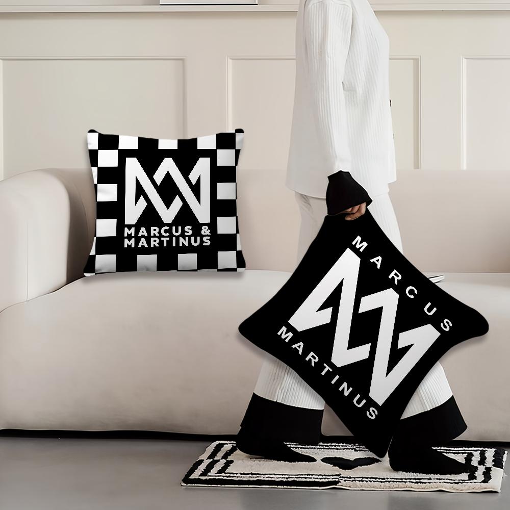 Подушка с изображением певцов Marcus And Martinus, незабываемая, для гостиной, изголовья, офиса, спальни, дивана, для сна