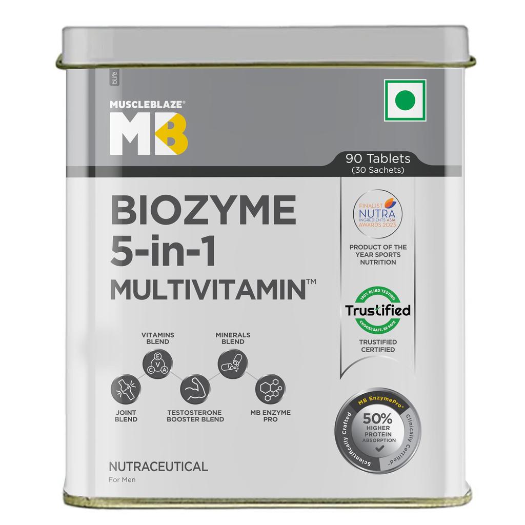MuscleBlaze Biozyme Ежедневный Мультивитамин, 90 Таблеток