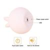Big Face Rabbit Silicone Night Light Color Changing LED Cute Lamp with Touch Sensor Control USB Rechargeable, Perfect Decoration
