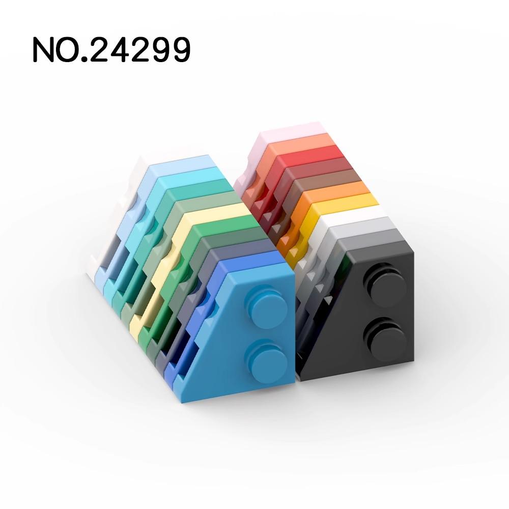 20 шт. Совместимые с MOC Детали Сборки 24299 Клин-Пластина 2 x 2 Левая Строительные Блоки DIY Образовательные Высокотехнологичные Запасные Игрушки