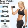 Weights Adjustable Dumbbell Set of 2, Each 2.2lb, 3.3lb, 4.4lb, 5.5lb Dumbbells for Women/Men, 4 In 1 Hand Weights Set for Home Gym Fitness Training