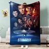 Star Trek Throw Lightweight 240g Flannel Blanket Soft Skin-friendly for Summer Cooling