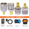SMA to UHF Antenna Adapter, SMA to PL259 SO239 UHF VHF FR Coaxial Connector Kit for CB Radio Antenna, Coax Cable Connector Adapter Kit for Handheld