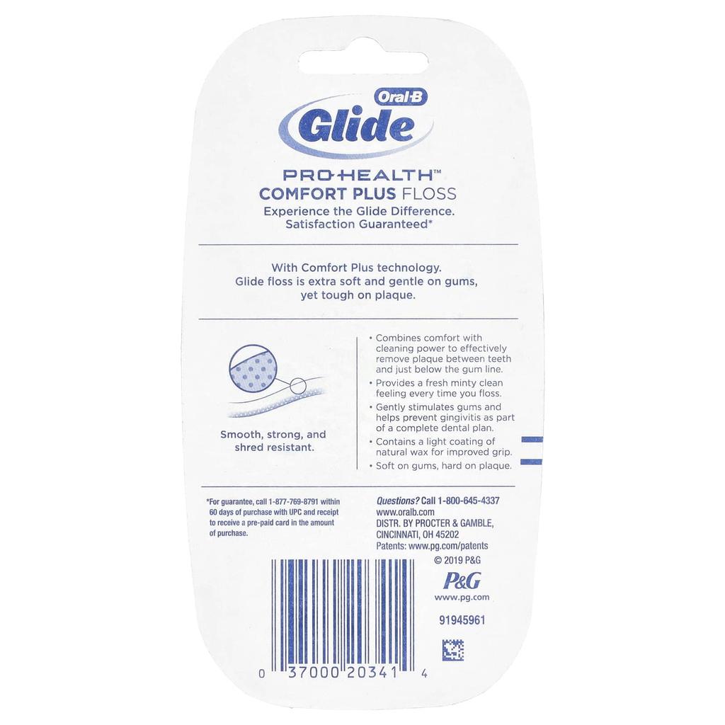 Oral-B Glide, Pro-Health, Comfort Plus Floss, Мята, 2 упаковки, 40 м (43.7 Ярда) Каждый