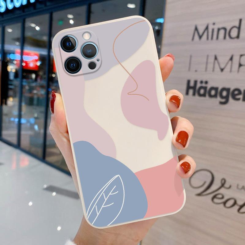 Чехол с абстрактной геометрией для Iphone 13 12 Pro 11 Pro Max XR XS Max X 7 8 6 6s Plus Mini 10 SE 2 3 SE22 с рисунком граффити