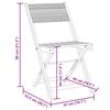 Bistro Chairs 2 pcs Black Solid Acacia Wood and Rope