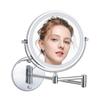 Cerdeco True Mirror DX with LED Arm Vanity USB Touch Panel 1x 5x Adjustable Extendable Folding Hotel Mirror for Bathroom 175mm Mirror D749