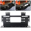 4x4 LED Work Light Bar Front Bumper License Plate Mount Bracket Driving Lamp Fog Light Holder Universal Aluminium Alloy Aluminum