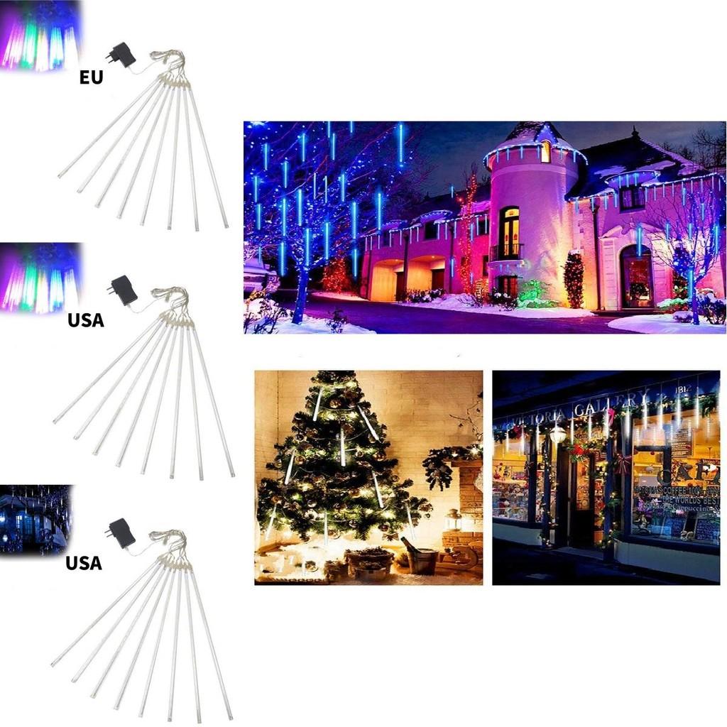 Светодиодные гирлянды-шторы "Звездный дождь" с водонепроницаемым дизайном для Рождества и сезонных мероприятий