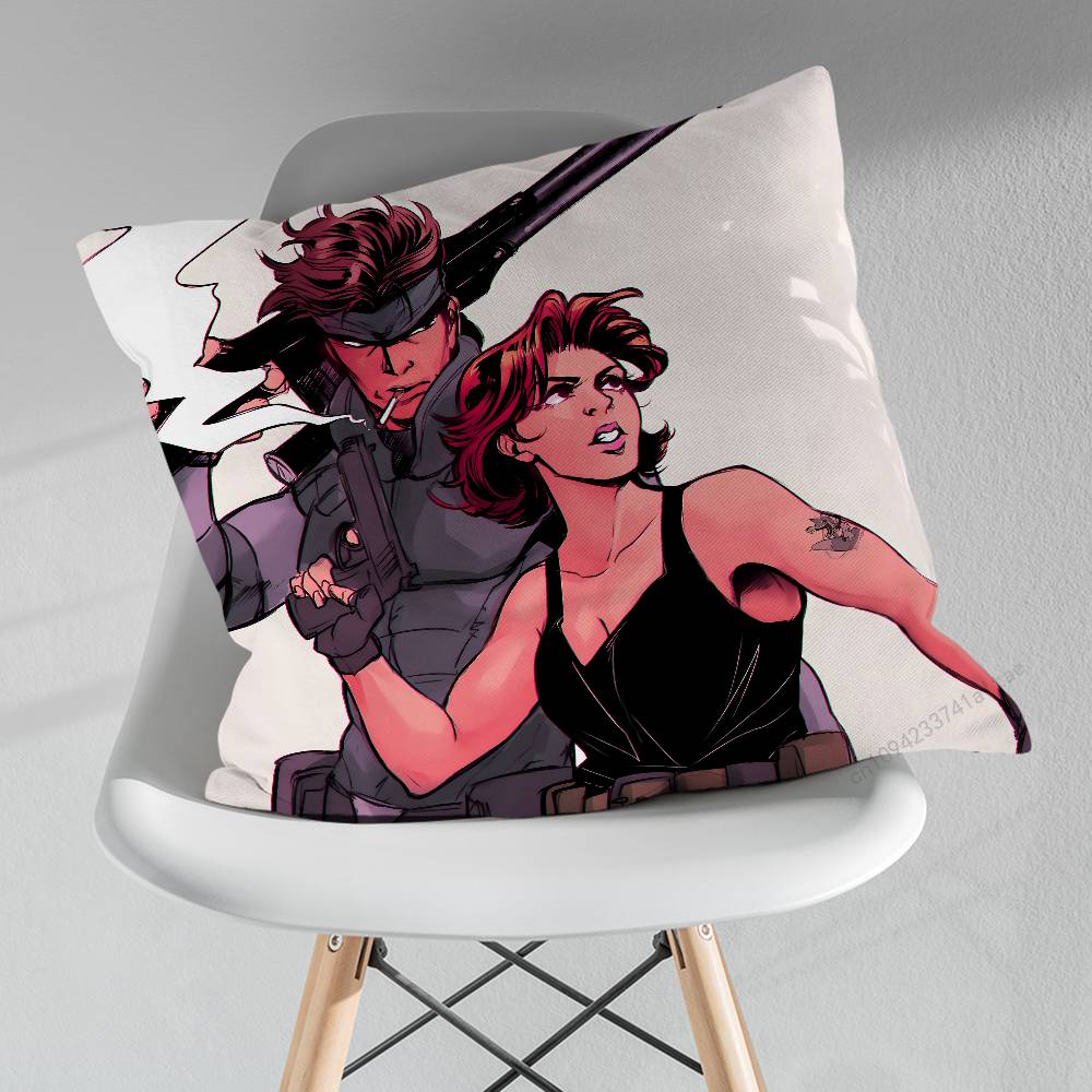 Game MMetal GGear pillow over living room sofa cushion cover home decoration bedroom room bed pillow cover