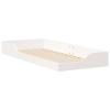 Bed Frame in White 100 x 220 cm Solid Pine Wood
