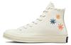 Женские Chuck 70 High 'Вышитые цветочные - Эгрет'