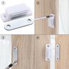 Magnetic Catches 4.5cm 6PCS ABS Plastic Brown Cabinet