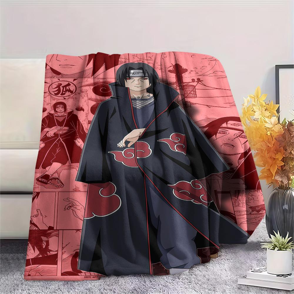 1PC Naruto Patterned Flannel Blanket Suitable For All Seasons For Home Decor Warmth And Comfort Gifts Holiday Present