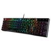 Redragon K556 RGB LED Backlit Wired Mechanical Gaming Mechanical Aluminum Upgraded Sockets and Soft Tactile Brown Switches Keyboard, 104-key Hot-swap