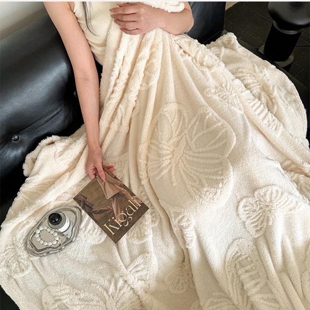 Одеяло с бабочками из однотонного жаккарда из тафты - удобное и мягкое