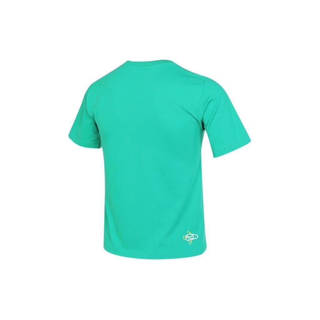 Nike Printed Logo Crew Neck Casual Short Sleeve T-Shirt With Drop Shoulders Kids Tops Green HF6295-324