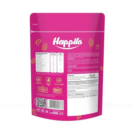 Калифорнийский миндаль Happilo Barbeque 200 г, суперполезные хрустящие орехи, нежареные, высокобелковые сухофрукты