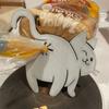 1 шт. 3D-печатный зажим для пакетов с изображением кошачьей задницы, многоразовый, влагозащитный, пылезащитный, с забавным и милым дизайном животного, необычный элемент домашнего декора, подарок