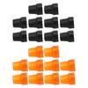 10pcs Crutch Tip Rubber 19mm Inner Diameter Slip Resistance Universal Heavy Duty Walking Cane Tip