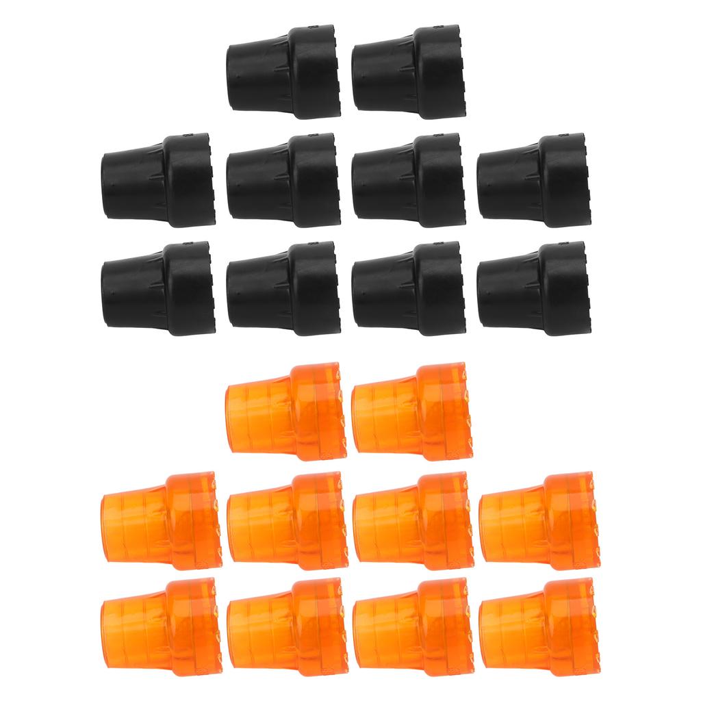 10pcs Crutch Tip Rubber 19mm Inner Diameter Slip Resistance Universal Heavy Duty Walking Cane Tip