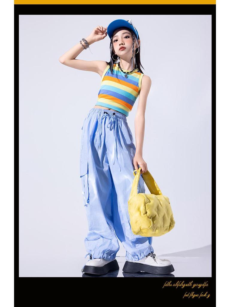 Модный костюм для джазовых танцев для девочек для летних выступлений