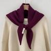 Premium Australian Wool Women's Spring Scarf - Solid Color Cashmere Triangle Shawl & Neck Warmer