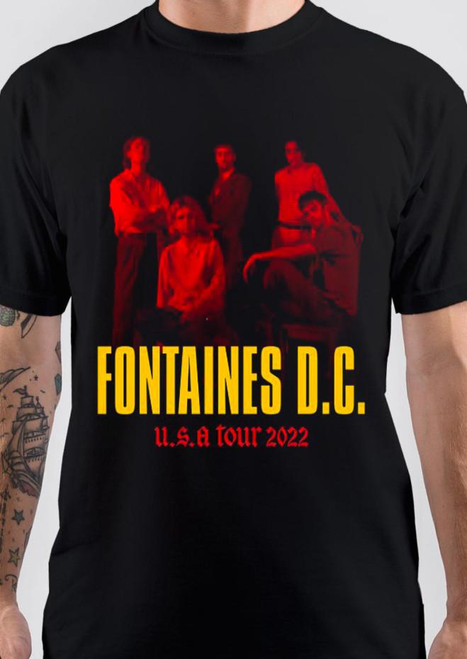 Винтаж 2022 Fontaines D.C. Футболка USA Tour 2022 размер S5XL Унисекс Футболка