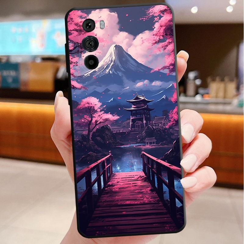 Japanese Landscapes Mount Fuji Phone Case For Motorola Edge 60 50 40 Pro 60 50 40 30 Ultra Neo Fusion Moto G Play G Stylus G