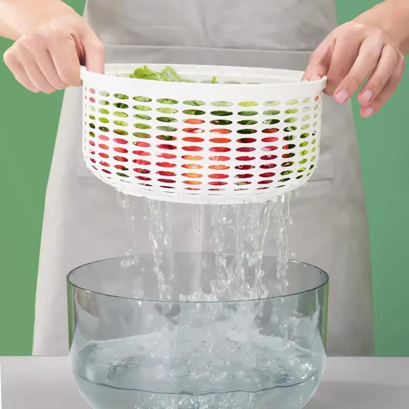 Vegetable Dehydrator Electric Quick Cleaning Dryer Fruit and Vegetable Dry and Wet Separation Draining Salad Spinner Home Gadget