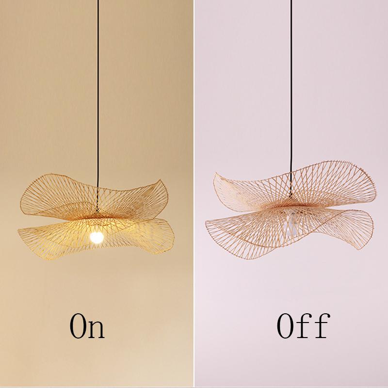 Modern Bamboo Pendant Lights Style Handmade Hanglamp Lighting Kitchen Island Pendant Lamp Restaurant Chandeliers Luminajavascript:ire