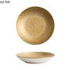 Creative Hammer Texture Ceramic Plate Salad Plate Pasta Plate Sashime Dish Deep Plates Hotel Molecular Cuisine Display Tableware