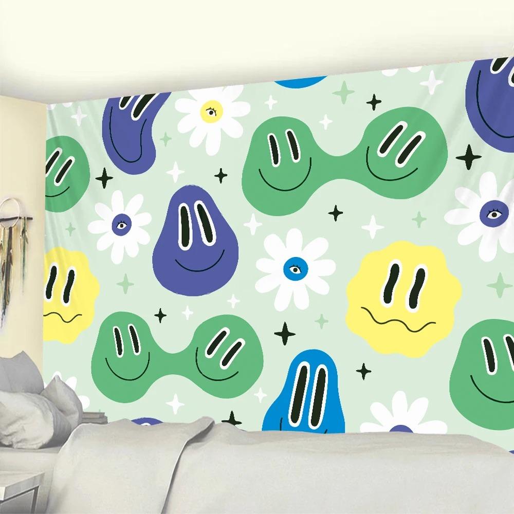 Творческий мультяшный узор, модный домашний гобелен для украшения гостиной, спальни, гобелен