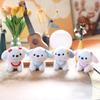 Dog Plush Scarf Toy Keychain Backpack Charm Stuffed With Pp Cotton Gift For Kids