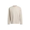 Originals 1 Moment Pure Logo Mark Sport High Collar Long Sleeve Drop Shoulder T-Shirt Men Tops Beige IK8557