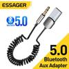 Essager Беспроводной адаптер приемника Essager 5,0, автомобильный динамик, разъем 3,5 мм, Aux аудио-музыкальный ключ для автомобильного Bluetooth-передатчика