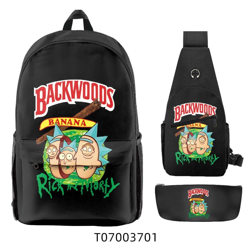 Популярный 3D Рюкзак Backwoods Сигара Студенческий Рюкзак для Кампуса Дорожная Сумка