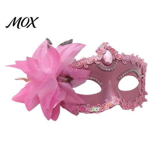 Evening Party Face Mask Half Masquerade for Women, Mesh Flower Rhinestone Venetian Mask, Costumes Accessory Halloween Carnival Prom Ball