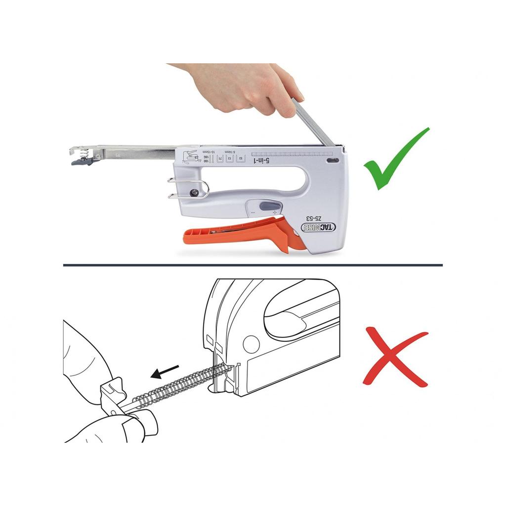 Tacwise Z5-53 Сверхпрочный 5-в-1 Степлеро-гвоздезабивной пистолет