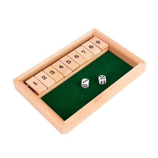 2 шт. настольная игра «Закрой коробку» с 4 кубиками для 2 игроков для детей и взрослых