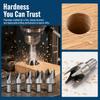 4pcs 45# Carbon Steel Wood Plug Cutter Tool High Carbon Steel Drill Bits  For Woodworking