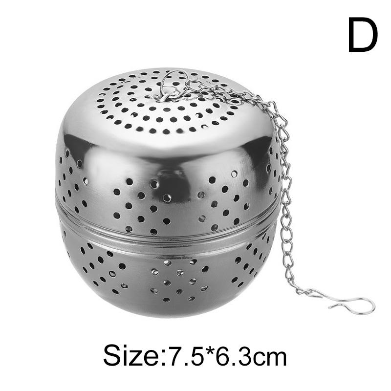 1PC Seasoning Ball Ball Shape Stainless Steel Tea Infuser SpiceBall With Rope Chain