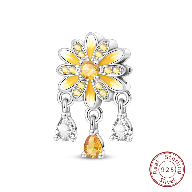 Fit Qikaola Original Bracelet Copper Flower Bird Series Charms Beads For Women Fashion Diy Jewelry Gifts Making