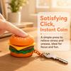 3D Printed Calming Keychain Keys Finger Button Foods Clicker Key Chain  Children Adults